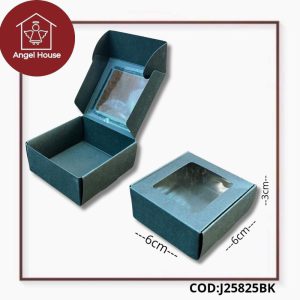 Cajas con visor preta 6x6x3 cm
