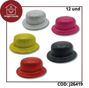 Sombrero con purpurina/brillo