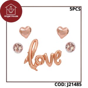 Globos en KIT Love Rose