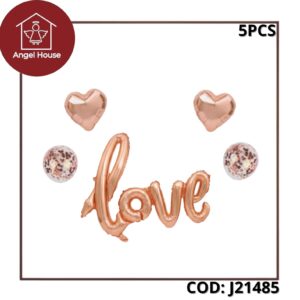 Globos en KIT Love Rose