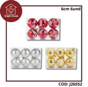 Bolas Navideñas 6cm 6und