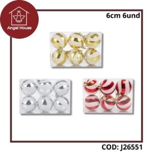 Bolas Navideñas 6cm 6und