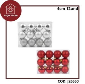 Bolas Navideñas 4cm 12und