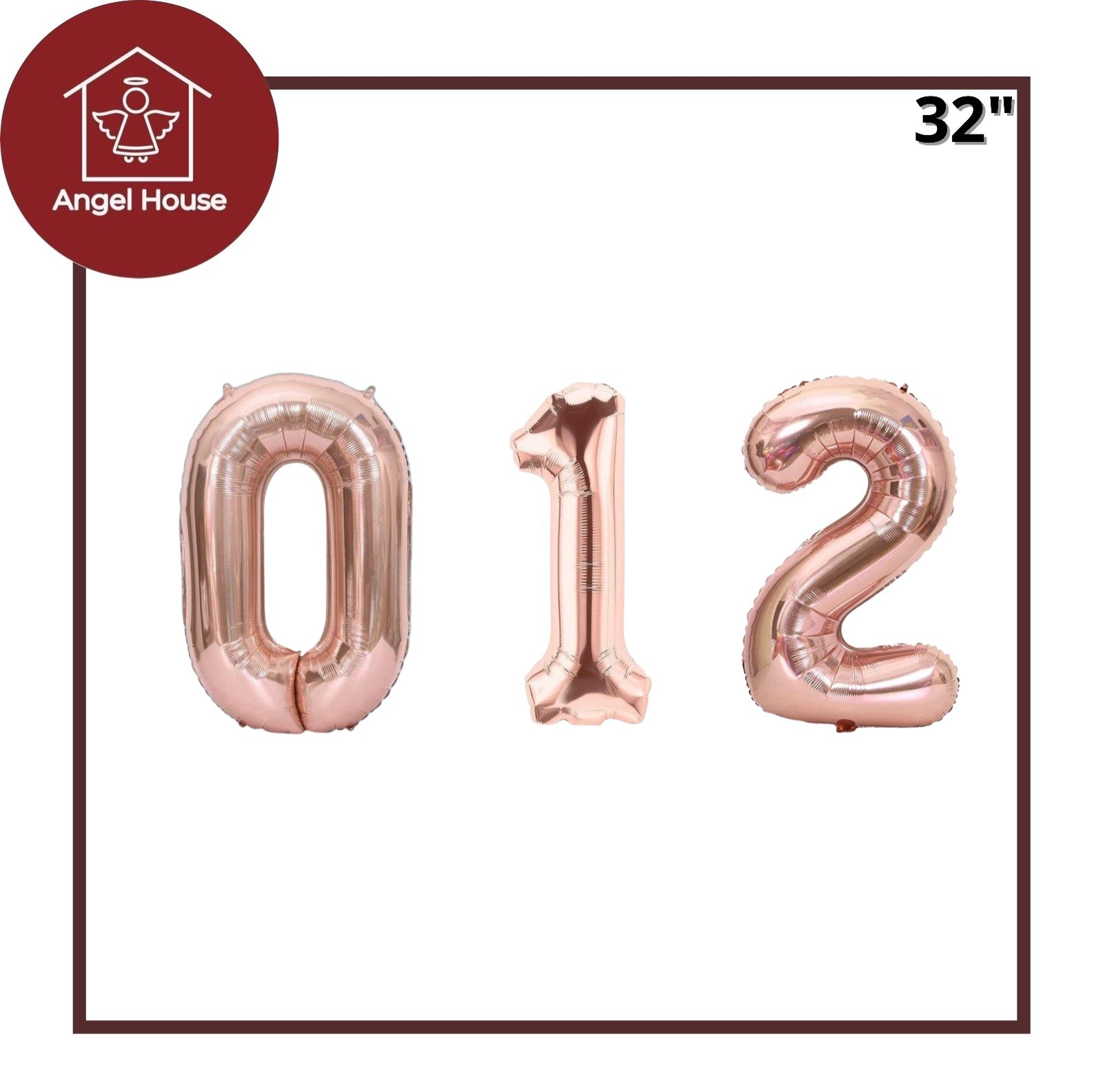 Globo de numero 32" Rose Gold